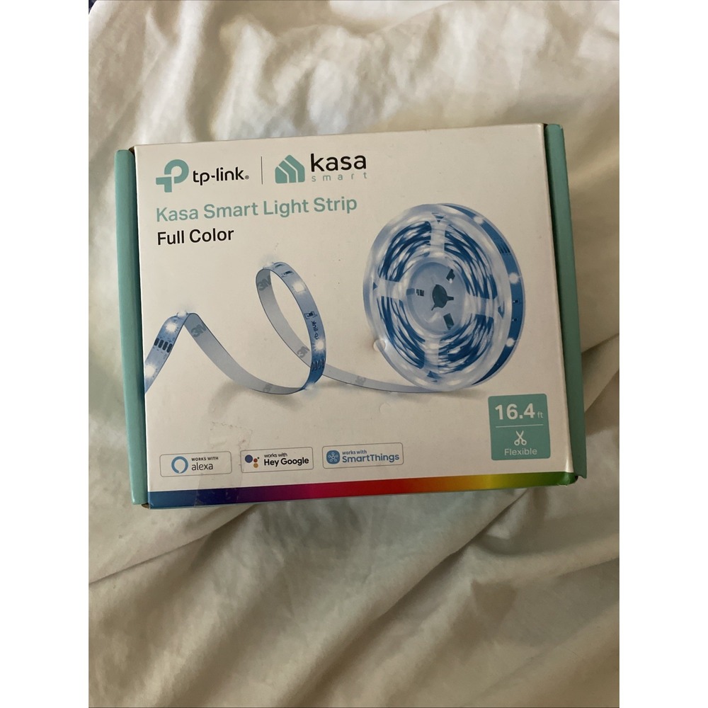 Kasa Smart LED Light Strip, 50 Color Zones RGBIC, 16.4ft 16.4 ft., White